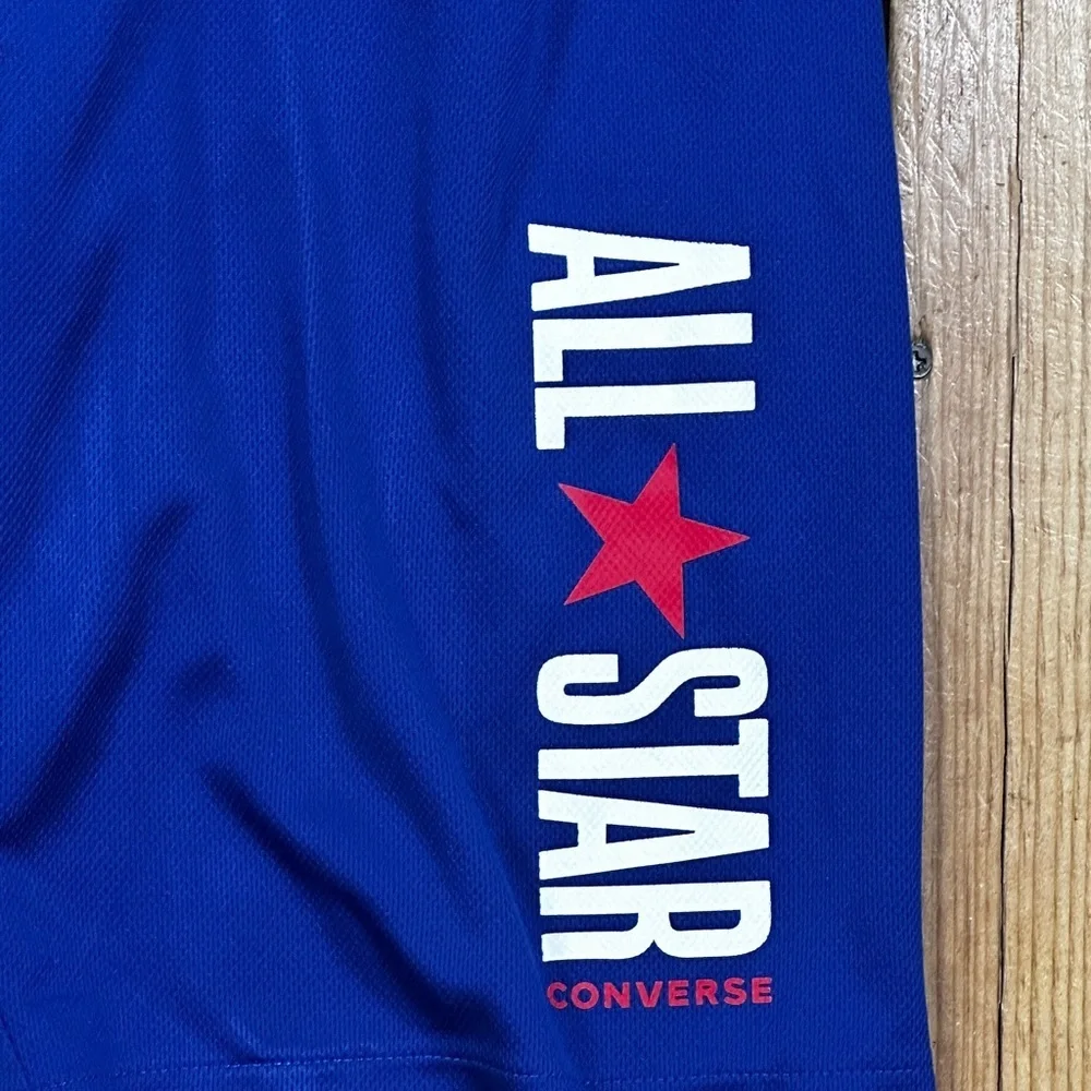Converse Blue Basketball Boys Medium Youth Large 12 - 13 Yes Shorts All Star